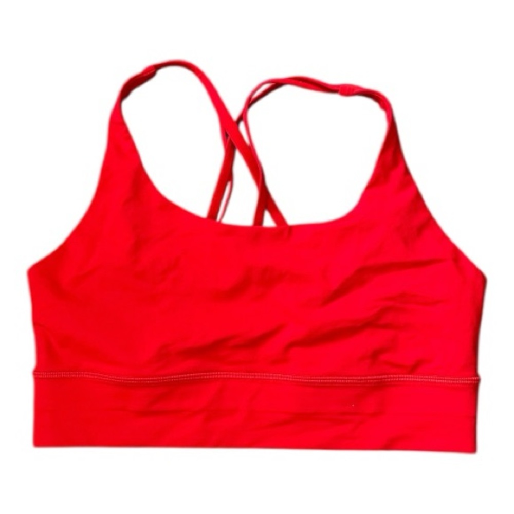 #107, Lululemon Energy Bra Long Line lunar new year, size 10